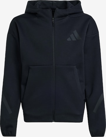Giacca di felpa sportiva 'Z.N.E.' di ADIDAS SPORTSWEAR in nero: frontale