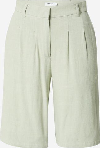 Pantaloni cutați 'Mariet' de la MOSS COPENHAGEN pe verde: față