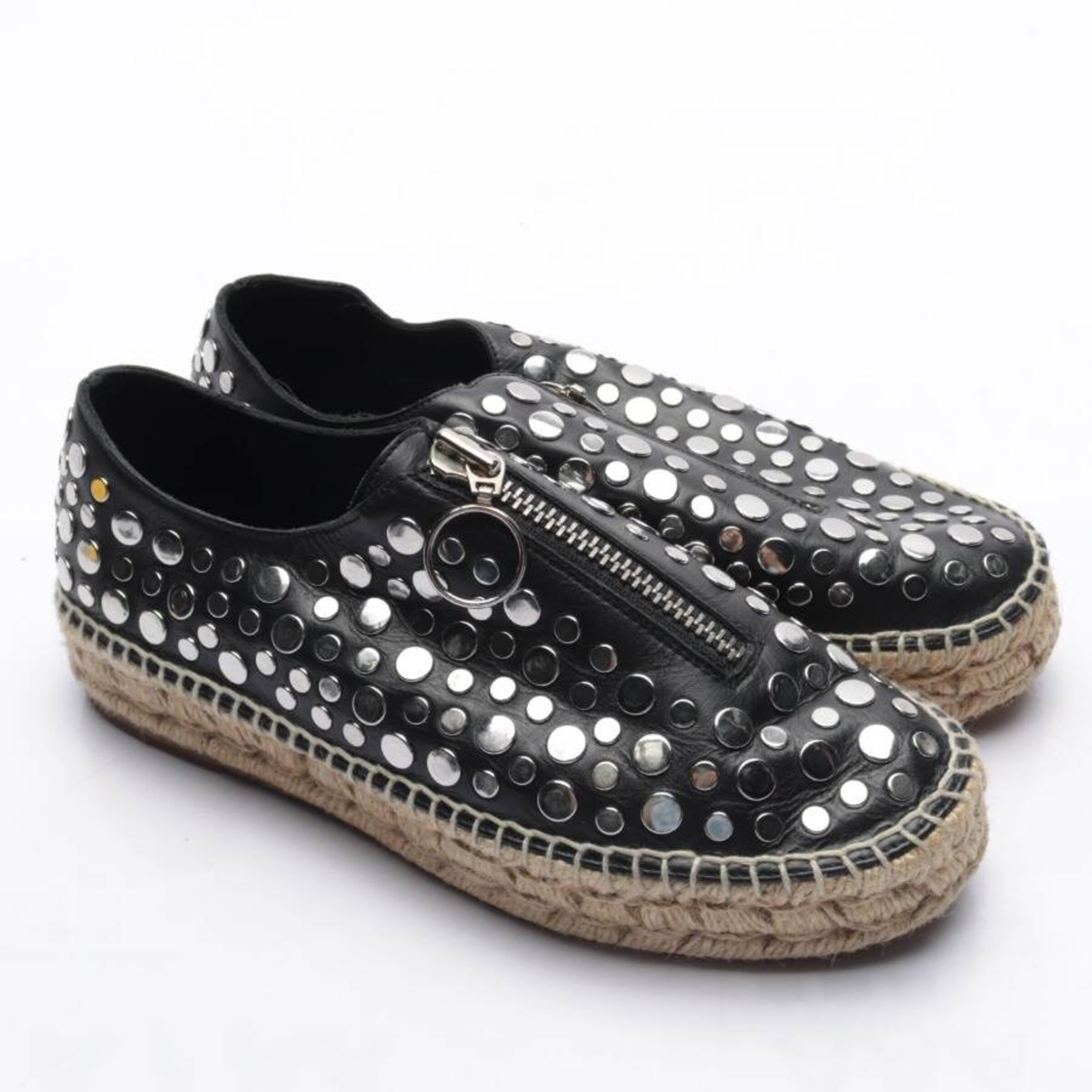 Alexander Wang Flats & Loafers in 38 in Black: front