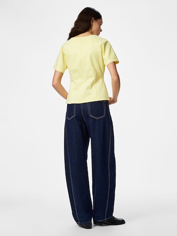 Cardigan 'PCGunhild' PIECES en jaune