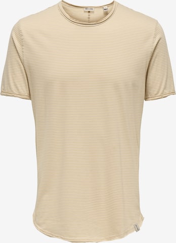 Only & Sons Shirt 'Benne' in Brown: front