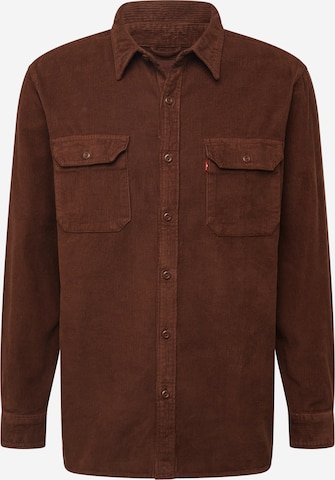 LEVI'S ® Button Up Shirt 'Jackson Worker' in Brown: front