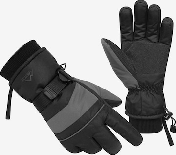 normani Full Finger Gloves 'Snowguard ProTect II' in Grey