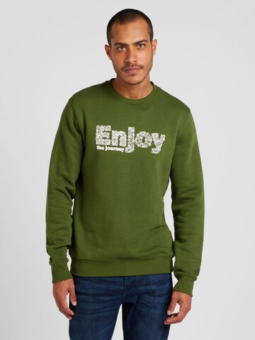 BLEND Sweatshirt in Grün: Vorderseite