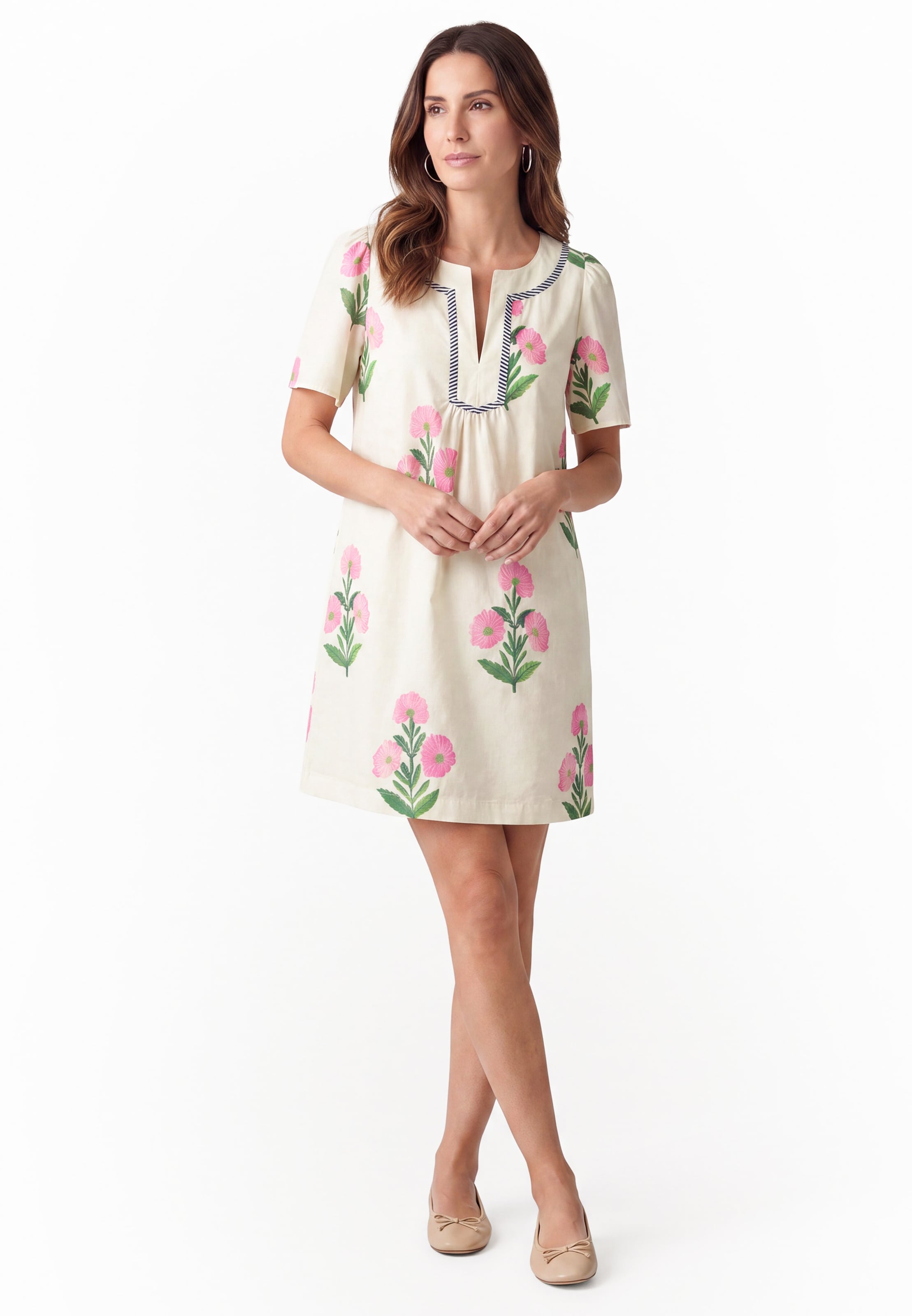 Usha - Vestido en blanco