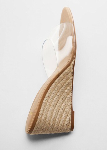 MANGO Pantolette 'Cala' in Beige