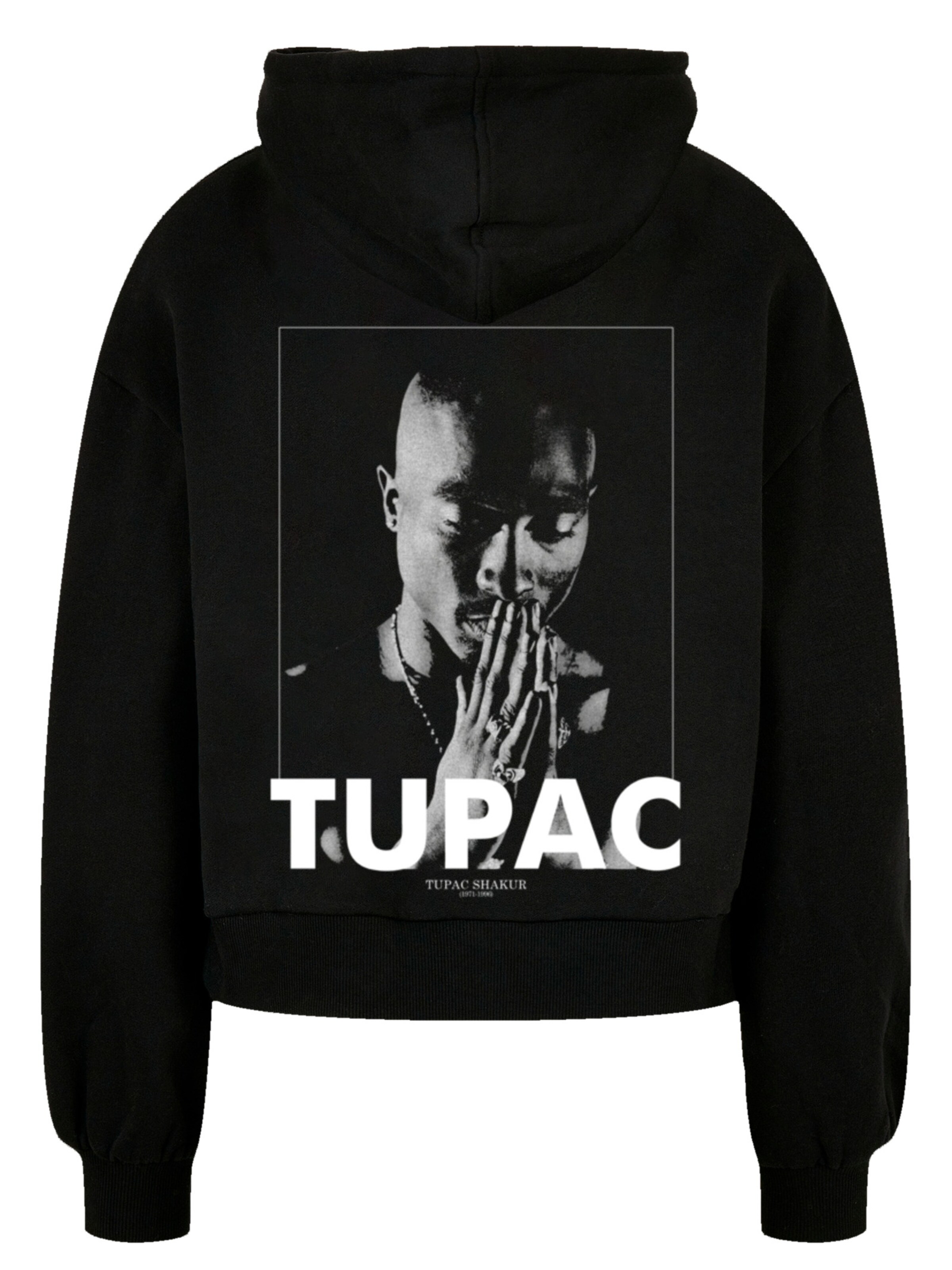 Pull-over 'Tupac Shakur Praying' F4NT4STIC en noir : devant