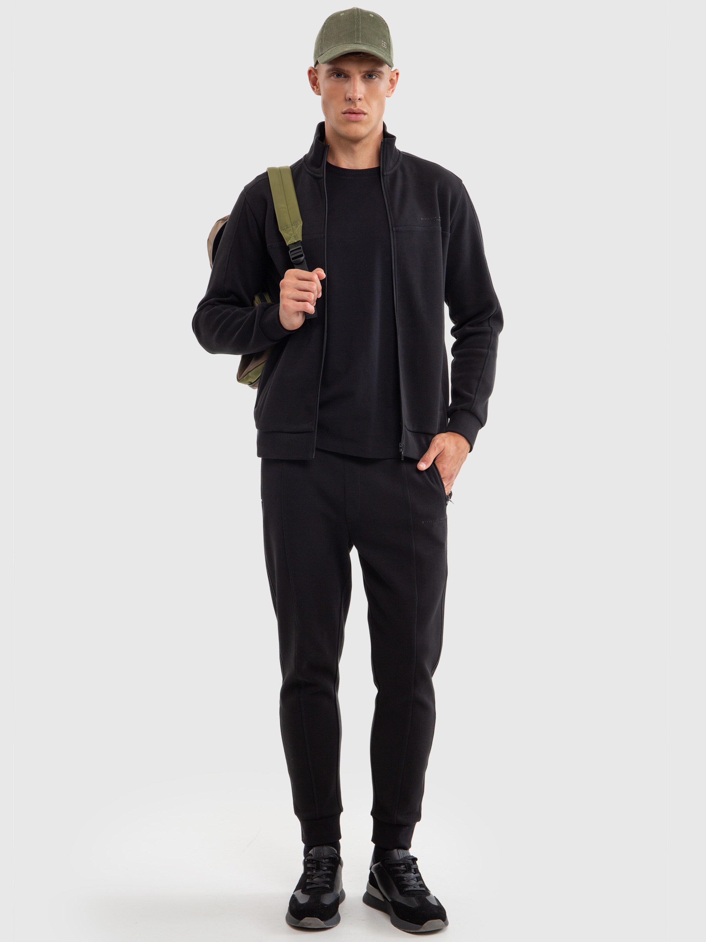 BIG STAR Sweatvest in Zwart