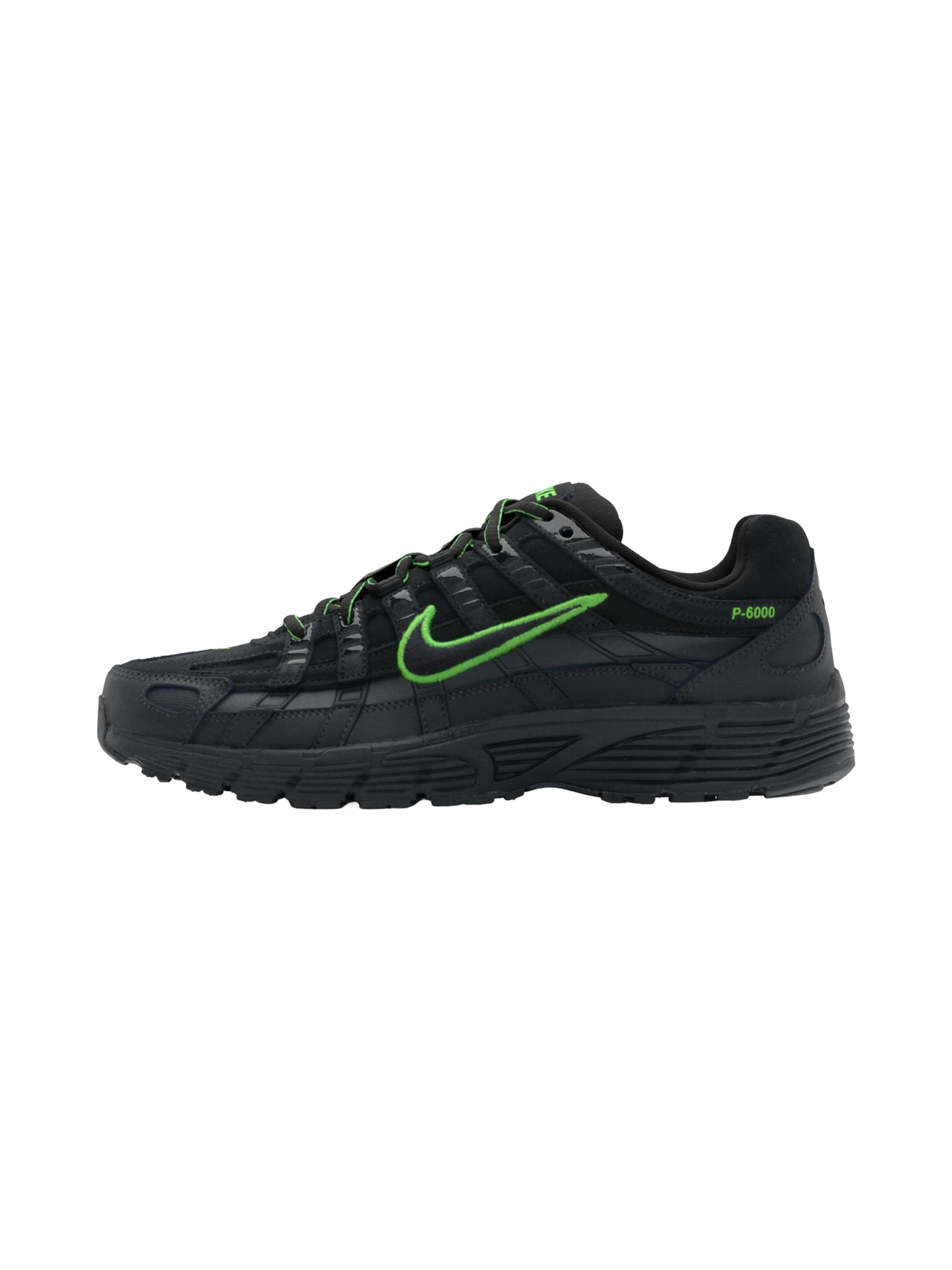 Nike Sportswear Baskets basses 'P-6000 PRM' en vert clair / noir, Vue avec produit