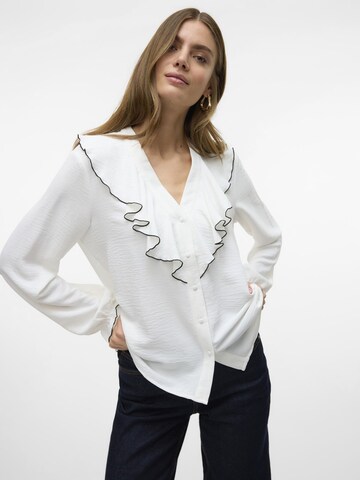 VERO MODA Bluse 'ALVA' i hvid