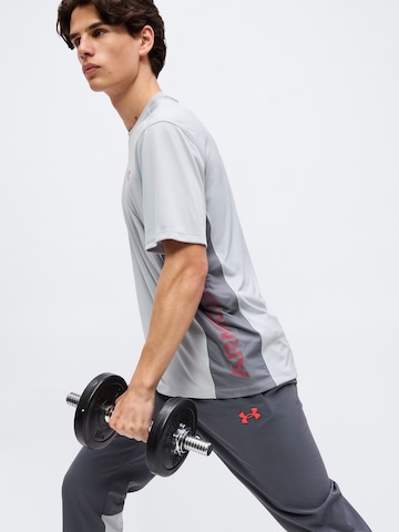 UNDER ARMOUR Tapered Sportbroek 'Tech Utility' in Grijs