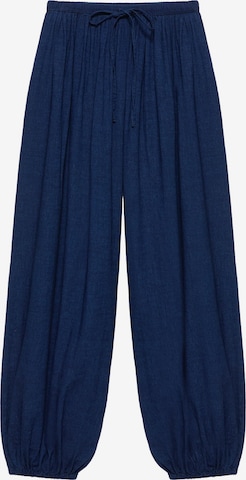 Pull&BearTapered Hlače - plava boja: prednji dio