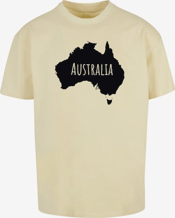 Maglietta 'Australia' di Merchcode in giallo: frontale