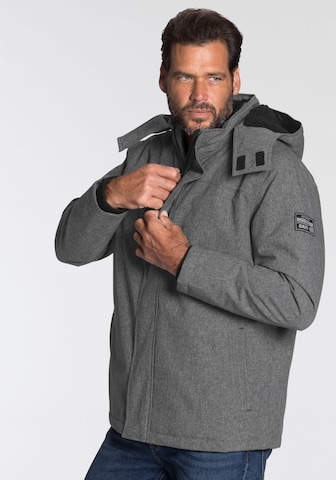 Man's World Winter Jacket in Grey: front