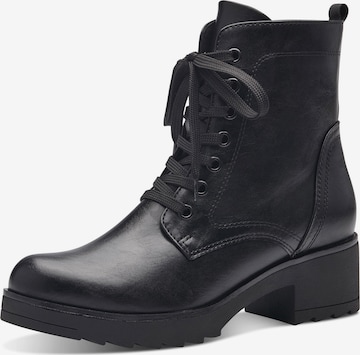 MARCO TOZZI Lace-Up Ankle Boots in Black: front