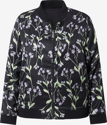 juoda Ulla Popken Demisezoninė striukė: priekis