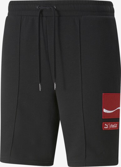 PUMA Hlače u tamno crvena / crna, Pregled proizvoda