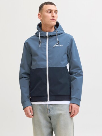 JACK & JONES Tussenjas 'JJERUSH' in Blauw: voorkant
