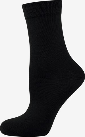 Nur Die Socks ' 3er-Pack Ohne Gummi ' in Black: front
