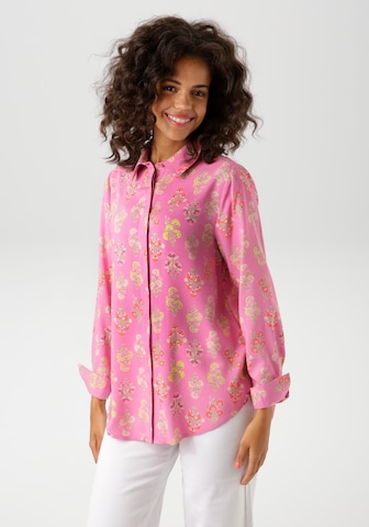 Aniston CASUAL Bluse in Pink: Vorderseite