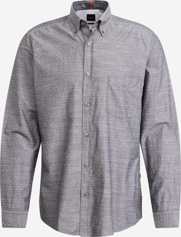 BOSS Regular fit Button Up Shirt 'Rickert_M' in Black: front