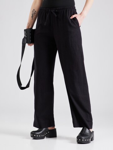 WEEKDAY Lużny krój Spodnie 'Mia' w kolorze czarny: przód
