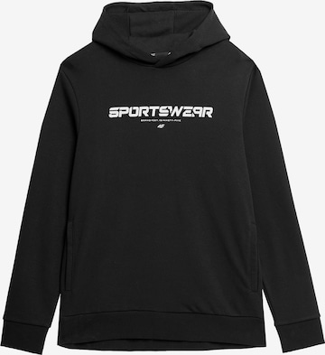 4F Sportsweatshirt in Zwart: voorkant