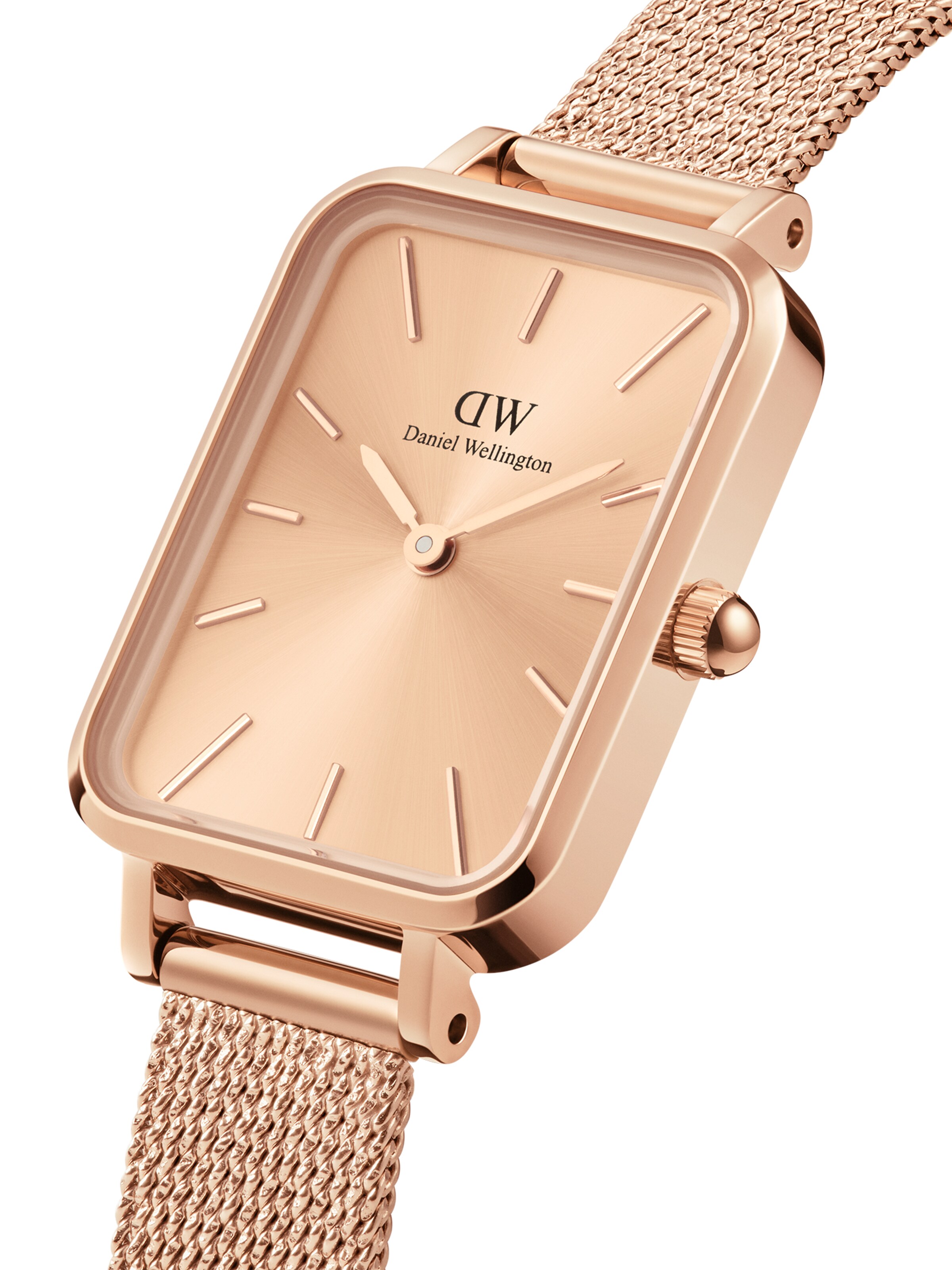 Daniel Wellington Analogna ura 'Quadro Unitone Rose Gold RG' | zlata barva