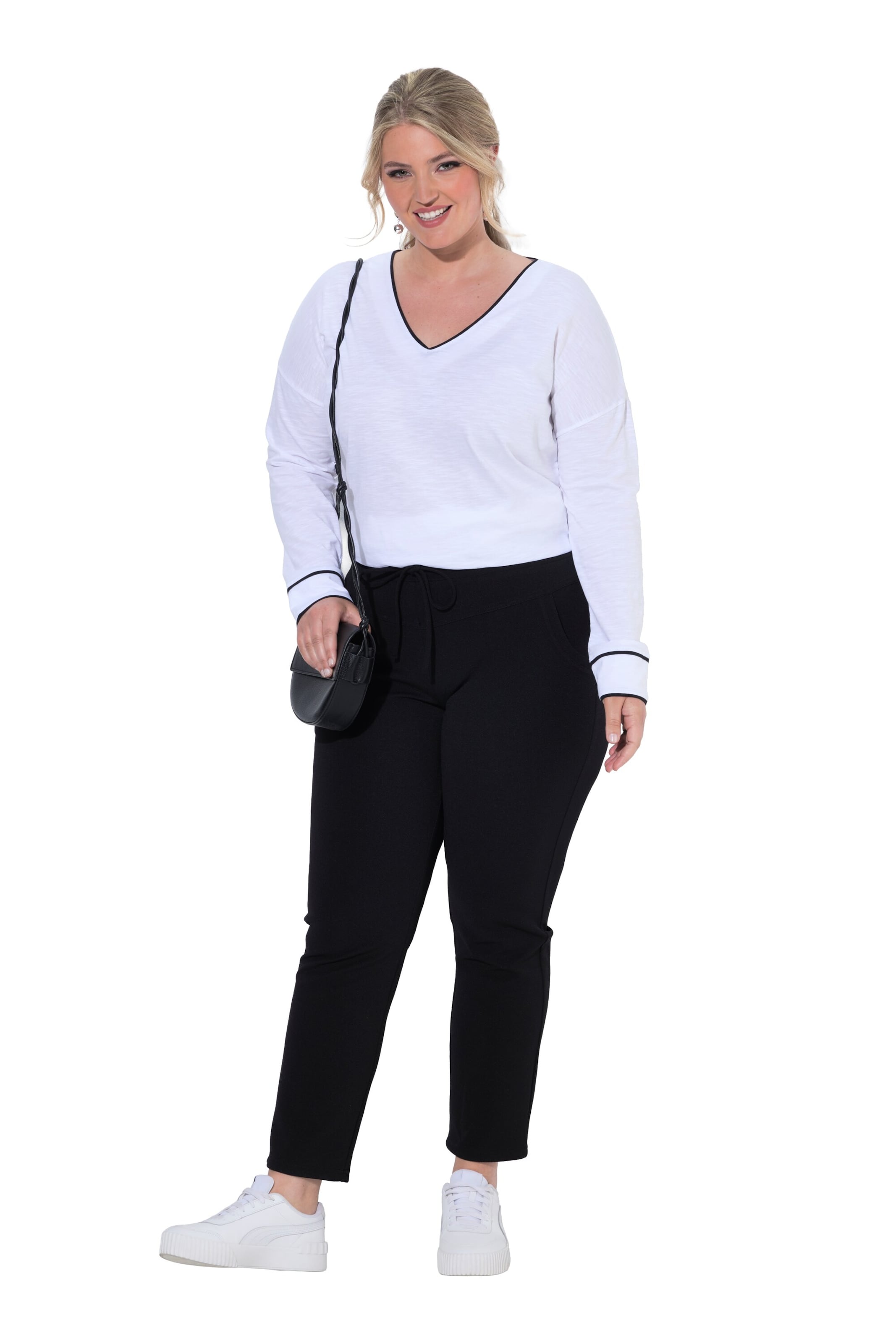 MIAMODA Regular Hose in Schwarz