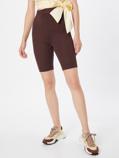 Missguided Hose in schoko, Modelansicht
