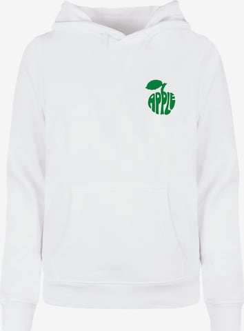 Merchcode Sweatshirt 'Beatles -  Apple Words' in White: front