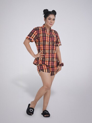 LEAFLETIC Pyjama‌‌‌‌‌‌‌‌ in Braun