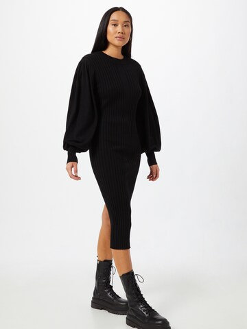 MSCH COPENHAGEN Úpletové šaty 'Rachelle' – černá: přední strana
