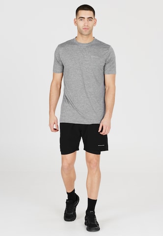 ENDURANCE Regular Fit Sportshirt 'Mell' in Grau