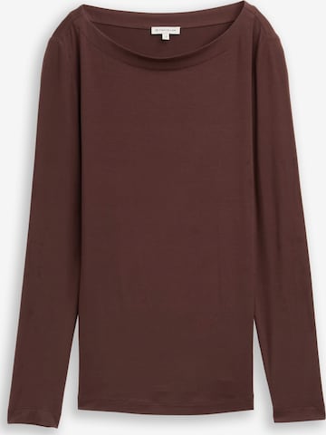 TOM TAILOR Shirt in Brown: front