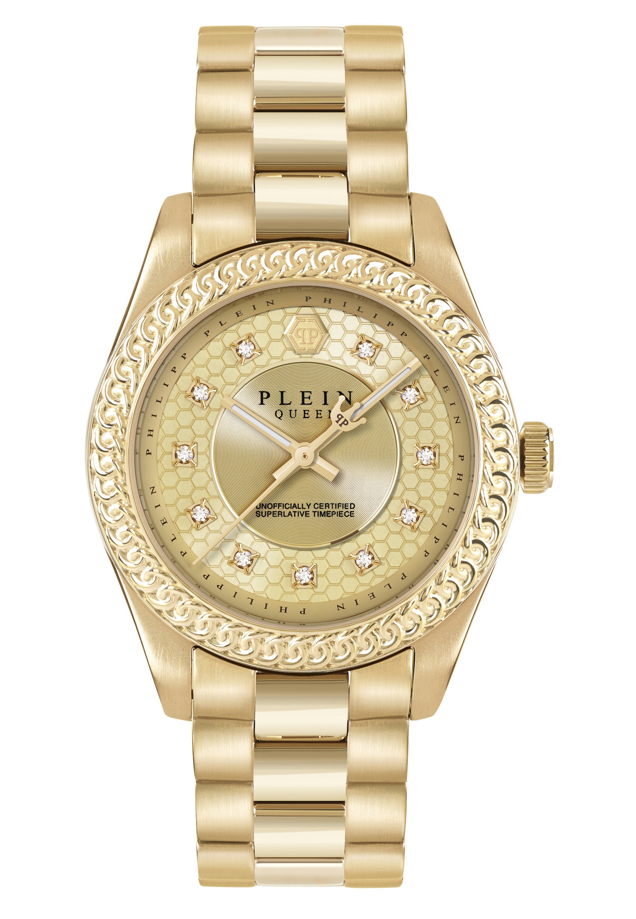 Montre à affichage analogique ' QUEEN SUPREME ' Philipp Plein Watches en or : devant