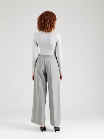 HUGO Zvonové kalhoty Kalhoty se sklady v pase 'Haminde' – šedá