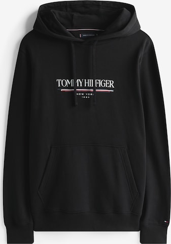 TOMMY HILFIGERSweater majica 'Brand Love' - crna boja: prednji dio