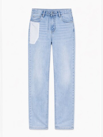 IT'S BASIC Baggy Jeans 'Baggy Mid Rise Jeans' in Blue: front