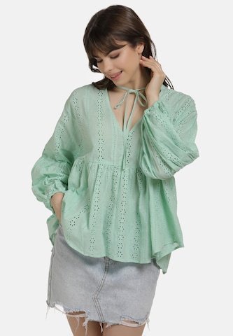 MYMO Blouse in Green: front