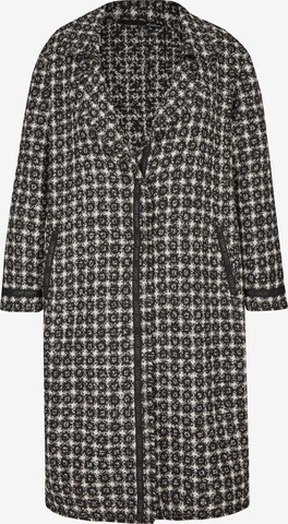 Lecomte Between-Seasons Coat in Black: front