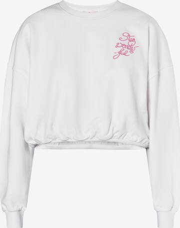 MYMO Sweatshirt 'Keepsudry' in Wit: voorkant