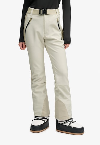 Coupe slim Pantalon de sport 'Luxe' Superdry & Co en beige : devant