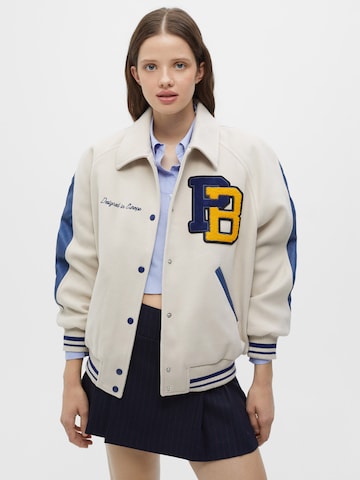 Pull&Bear Between-Season Jacket in Beige: front