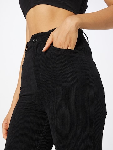 Nasty Gal Flared Trousers in Black