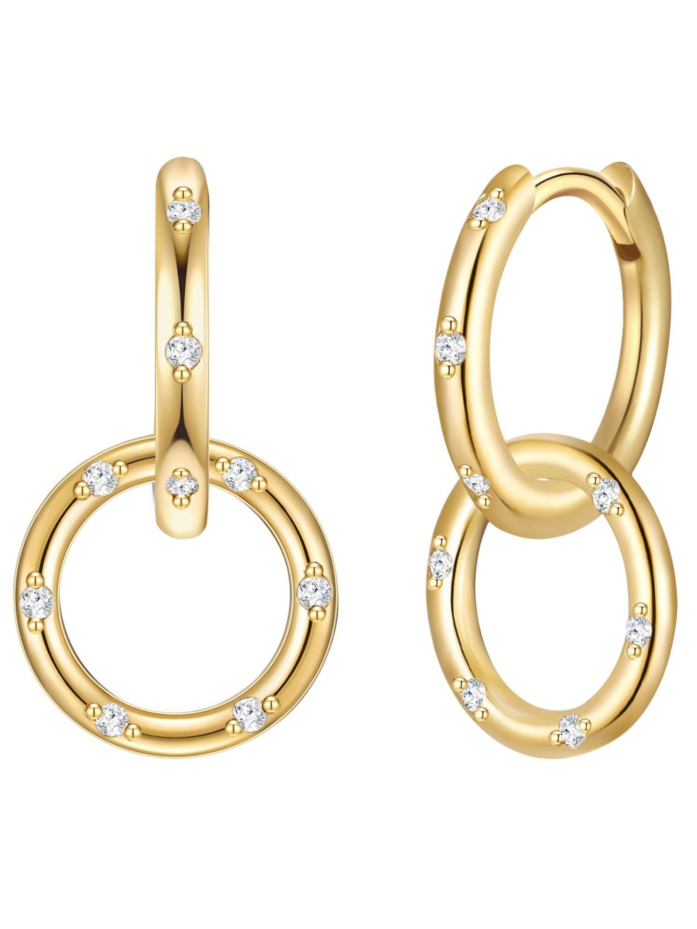 Glanzstücke München Ohrringe in Gold: Vorderseite