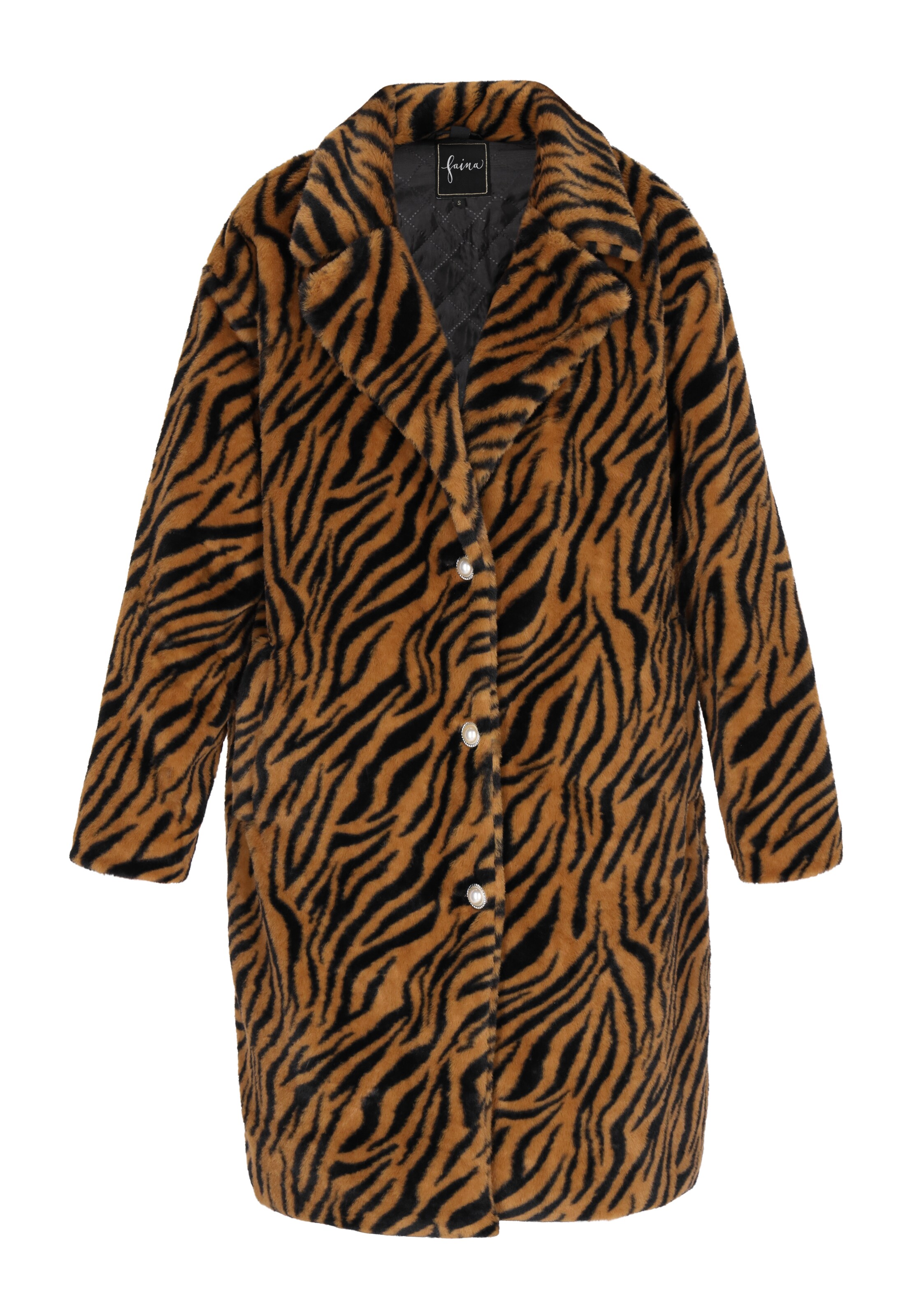 faina Tussenmantel in Bruin: voorkant