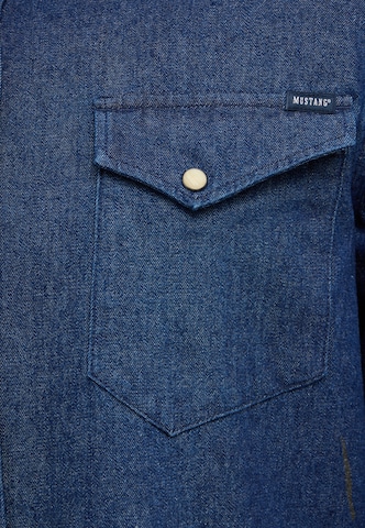 MUSTANG Comfort Fit Hemd 'Style Duver' in Blau