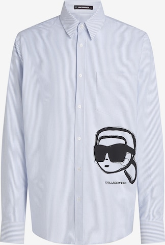 Karl Lagerfeld Comfort Fit Paita 'IKON' värissä sininen: etupuoli