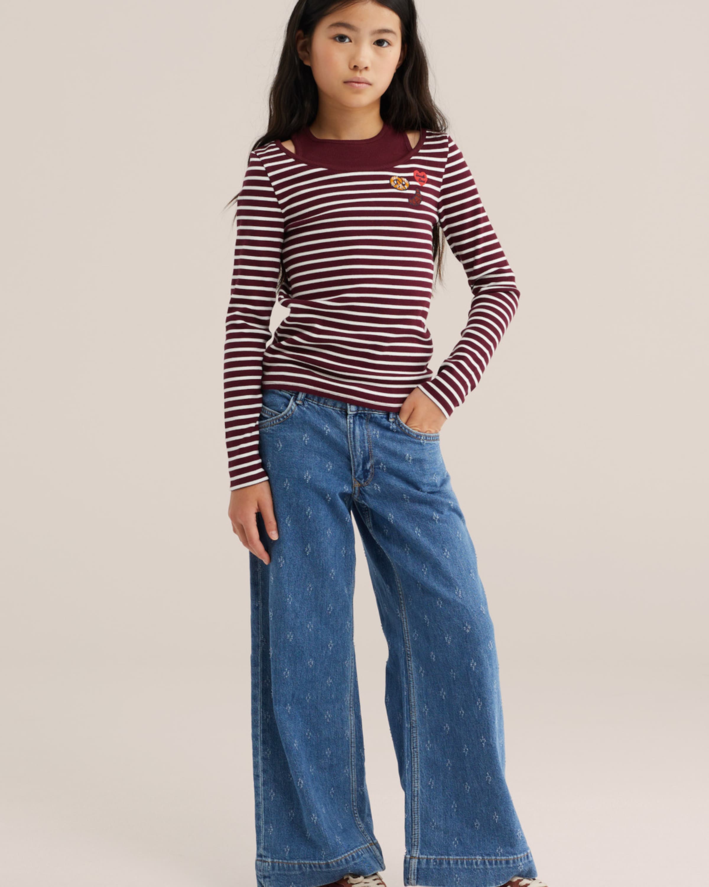 Wide leg Jeans di WE Fashion in blu